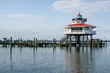 Choptank River Lighthouse in Cambridge Maryland, on Maryland's Eastern Shore also known as Delmarva.