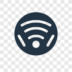 Poster - Wireless vector icon isolated on transparent background, Wireless transparency logo design