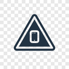 Poster - Smarthphone vector icon isolated on transparent background, Smarthphone transparency logo design