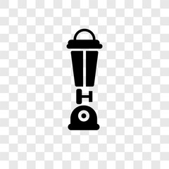 Poster - Lamp vector icon isolated on transparent background, Lamp transparency logo design