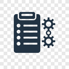 Poster - clipboard vector icon isolated on transparent background, clipboard transparency logo design