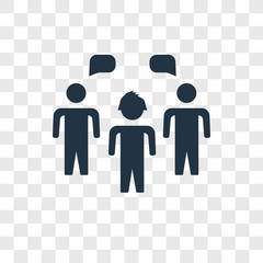Poster - Group vector icon isolated on transparent background, Group transparency logo design