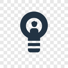Poster - Idea vector icon isolated on transparent background, Idea transparency logo design