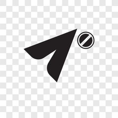 Poster - Cursor vector icon isolated on transparent background, Cursor transparency logo design