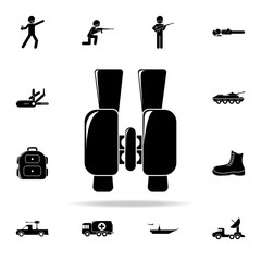 Poster - binoculars icon. Army & War icons universal set for web and mobile