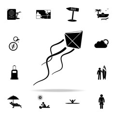 Poster - kite icon. Beach holidays icons universal set for web and mobile