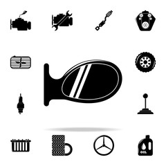 Poster - car mirror icon. Cars service and repair parts icons universal set for web and mobile