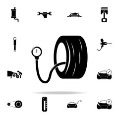 Poster - air pressure in the wheels icon. Cars service and repair parts icons universal set for web and mobile