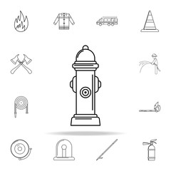 Poster - Fire Hydrant icon. Fireman icons universal set for web and mobile