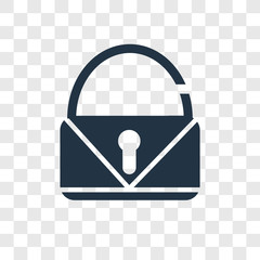 Poster - Unlock vector icon isolated on transparent background, Unlock transparency logo design