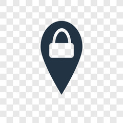 Poster - Unlocked vector icon isolated on transparent background, Unlocked transparency logo design