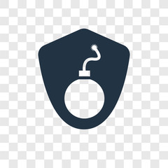 Poster - Attack vector icon isolated on transparent background, Attack transparency logo design