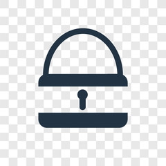 Poster - Unlocked vector icon isolated on transparent background, Unlocked transparency logo design