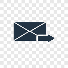 Poster - Email vector icon isolated on transparent background, Email transparency logo design