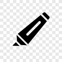Poster - Marker vector icon isolated on transparent background, Marker transparency logo design