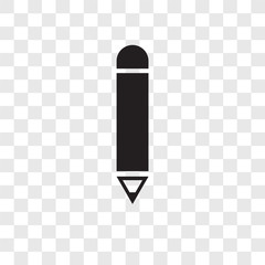 Poster - Geometric Pencil vector icon isolated on transparent background, Geometric Pencil transparency logo design