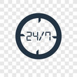 © TOPVECTORSTOCK - Time vector icon isolated on transparent background, Time transparency logo design