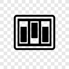 Poster - Switch vector icon isolated on transparent background, Switch transparency logo design