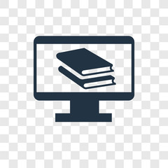 Poster - Ebook vector icon isolated on transparent background, Ebook transparency logo design