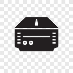 Poster - Game console vector icon isolated on transparent background, Game console transparency logo design