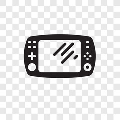 Poster - Game console vector icon isolated on transparent background, Game console transparency logo design