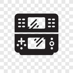 Poster - Game console vector icon isolated on transparent background, Game console transparency logo design