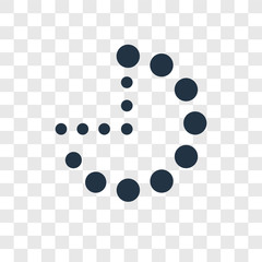 Poster - Loading vector icon isolated on transparent background, Loading transparency logo design