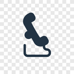 Poster - Phone Receiver vector icon isolated on transparent background, Phone Receiver transparency logo design