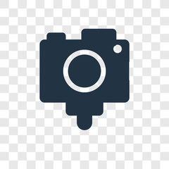 Poster - Photo Camera vector icon isolated on transparent background, Photo Camera transparency logo design