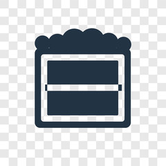 Poster - Picture vector icon isolated on transparent background, Picture transparency logo design