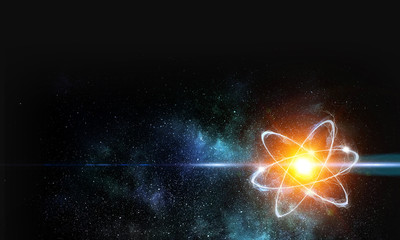 Wall Mural - atom molecule abstract