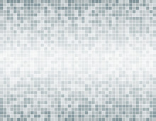 The Silver Grey Square Mosaic Tiles Background.