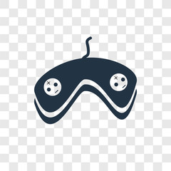 Poster - Gamepad vector icon isolated on transparent background, Gamepad transparency logo design