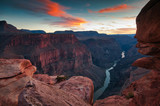 Fototapeta Zachód słońca - sunset in grand canyon