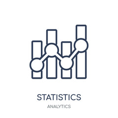 Wall Mural - Statistics icon. Statistics linear symbol design from Analytics collection.