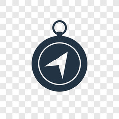 Poster - Compass vector icon isolated on transparent background, Compass transparency logo design