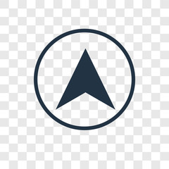 Poster - Navigation vector icon isolated on transparent background, Navigation transparency logo design