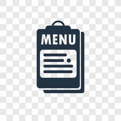 Poster - Menu vector icon isolated on transparent background, Menu transparency logo design