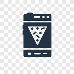 Poster - Mobile app vector icon isolated on transparent background, Mobile app transparency logo design