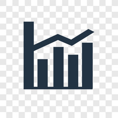 Poster - Stats vector icon isolated on transparent background, Stats transparency logo design