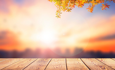 Wall Mural - world city day concept: big city at sunset