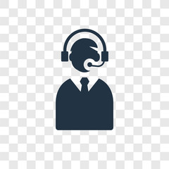 Poster - Commentator vector icon isolated on transparent background, Commentator transparency logo design