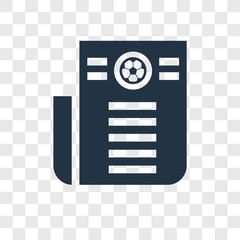 Fototapete - Newspaper vector icon isolated on transparent background, Newspaper transparency logo design