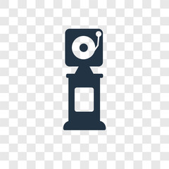 Poster - Electronics vector icon isolated on transparent background, Electronics transparency logo design