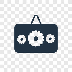 Poster - Picture vector icon isolated on transparent background, Picture transparency logo design