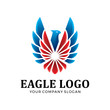 Eagle, falcon, bird logo design.