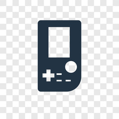 Wall Mural - Game console vector icon isolated on transparent background, Game console transparency logo design