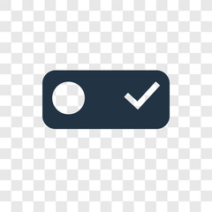 Poster - Switch vector icon isolated on transparent background, Switch transparency logo design