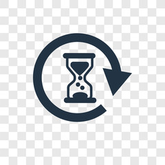 Poster - waiting vector icon isolated on transparent background, waiting transparency logo design
