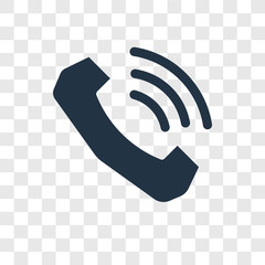 Poster - Phone Connection vector icon isolated on transparent background, Phone Connection transparency logo design